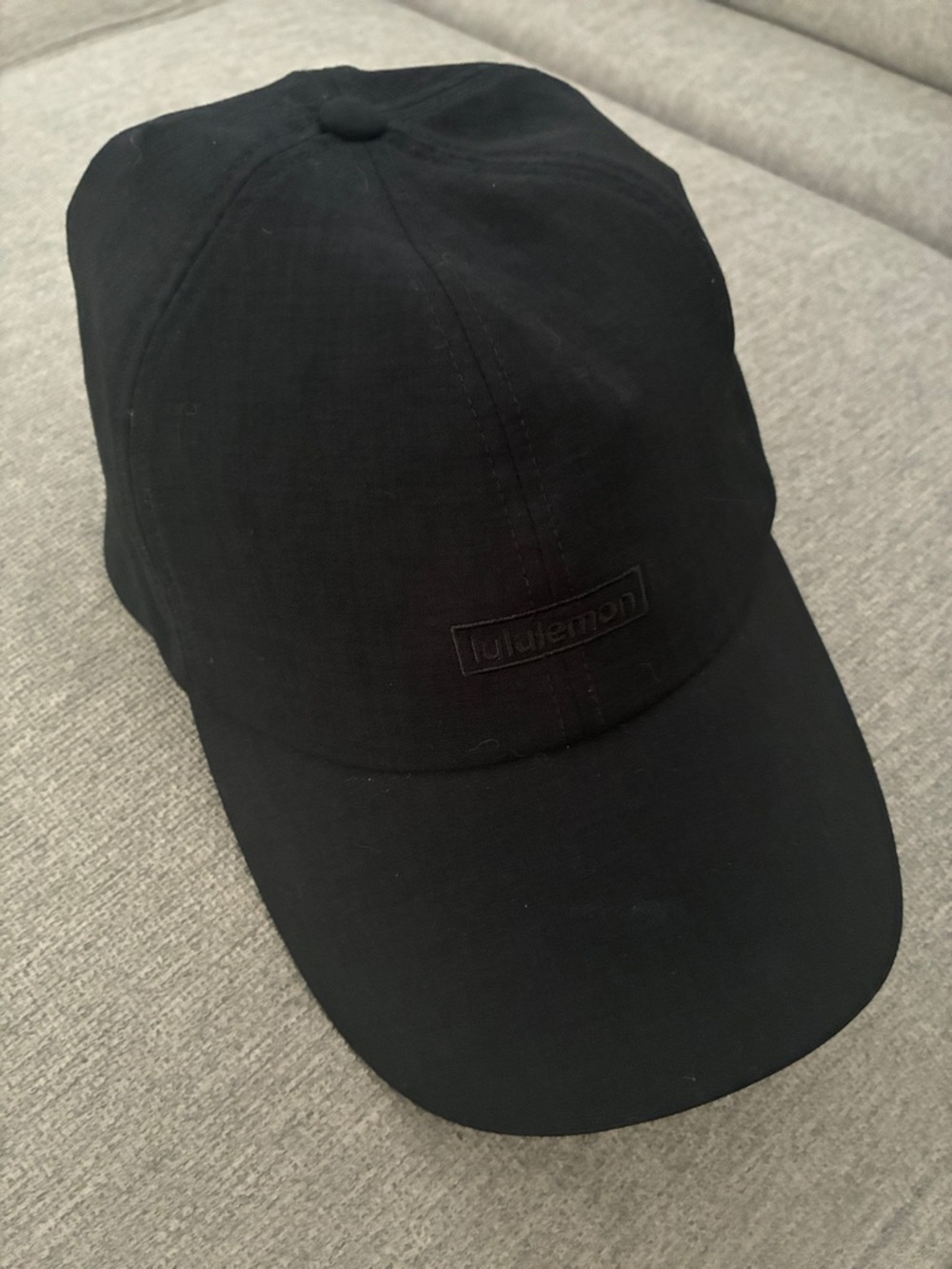 lululemon athletica Black Embroidered Logo Cap